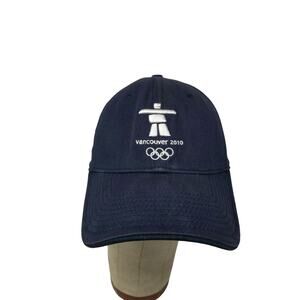 Vancouver 2010 XXI Olympic Winter Games Fitted Hat Size S-M Blue Embroidered